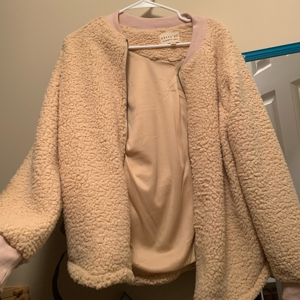 Sherpa bomber jacket